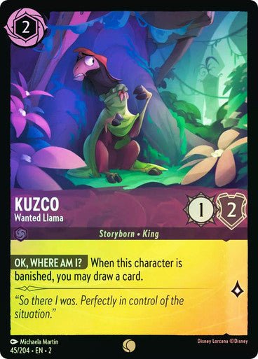 Kuzco - Wanted Llama (Cold Foil) - Con T de Tlacuache - Ravensburger