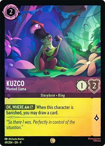 Kuzco - Wanted Llama (Cold Foil) - Con T de Tlacuache - Ravensburger