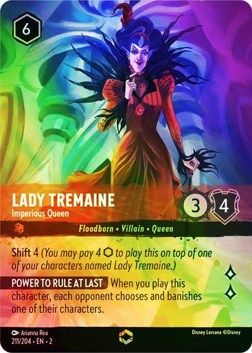 Lady Tremaine - Imperious Queen (Inkwash Foil) - Con T de Tlacuache - Ravensburger