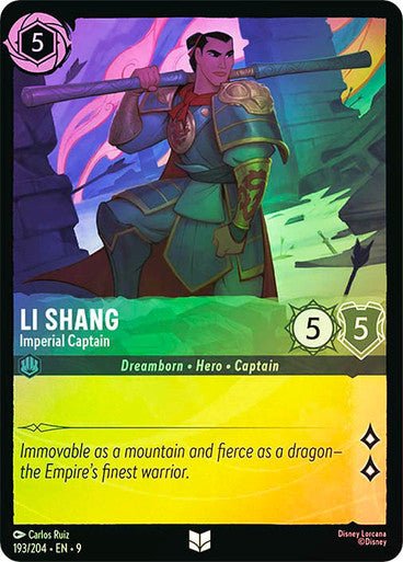 Li Shang - Imperial Captain (Cold Foil) - Con T de Tlacuache - Ravensburger
