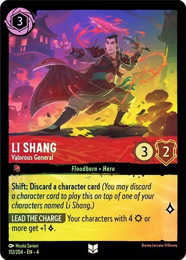 Li Shang - Valorous General ( Cold Foil ) | Ravesburger - Con T de Tlacuache - Ravensburger