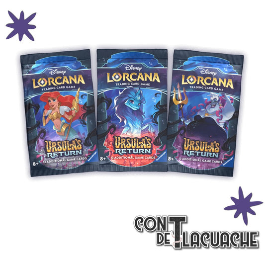 Lorcana Booster set 4 "Ursula's Return" caja con 24 sobres | Ravesburger - Con T de Tlacuache - Ravesburger