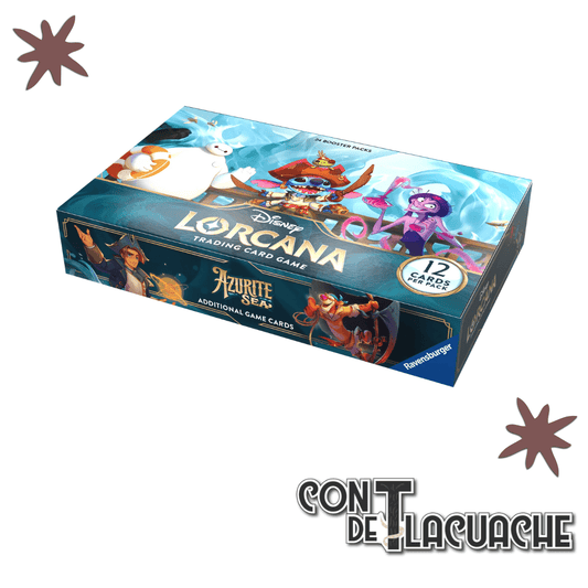 Lorcana Booster set 6 "Azurite Sea" caja con 24 sobres | Ravesburger - Con T de Tlacuache - Ravesburger