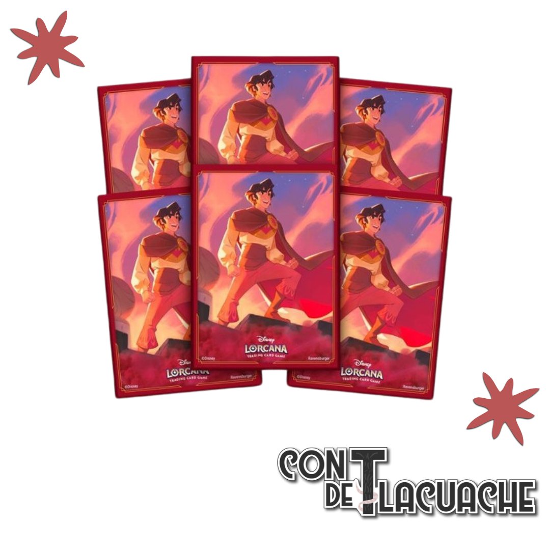 Lorcana Card Sleeves Aladdin Shimmering Skies | Ravensburger - Con T de Tlacuache - Lorcana