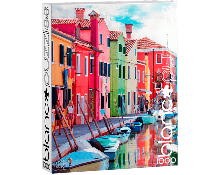 Los Canales de Burano, Italia (Blanc Collection) (1000pzas) | Buffalo Games - Con T de Tlacuache - Buffalo Games
