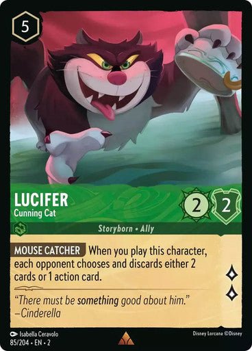 Lucifer - Cunning Cat (Non - foil) - Con T de Tlacuache - Ravensburger