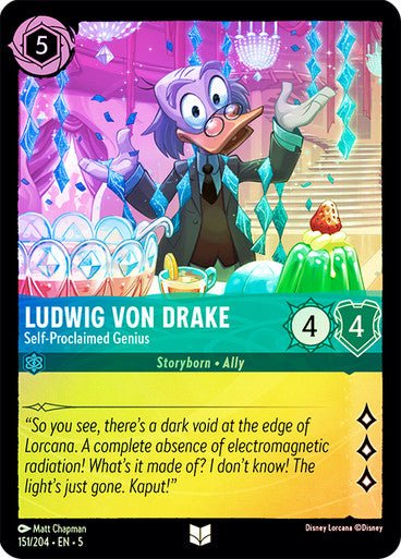 Ludwig von Drake - Self - Proclaimed Genius (Cold Foil ) - Con T de Tlacuache - Ravensburger
