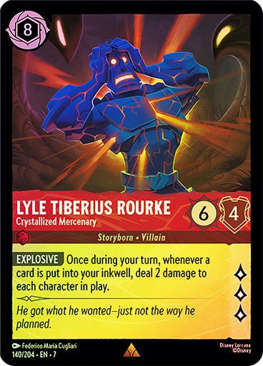 Lyle Tiberius Rourke - Crystallized Mercenary (Cold Foil) - Con T de Tlacuache - Ravensburger