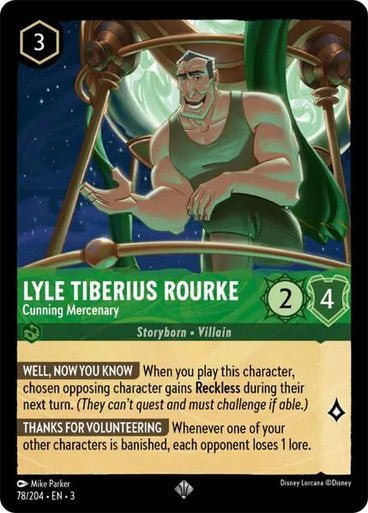 Lyle Tiberius Rourke - Cunning Mercenary (Non - foil) - Con T de Tlacuache - Ravensburger