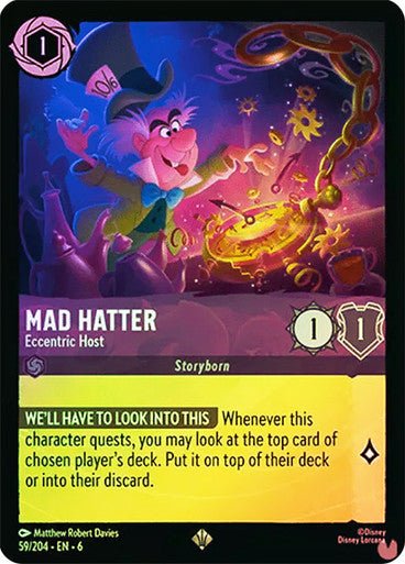 Mad Hatter - Eccentric Host ( Cold Foil ) - Con T de Tlacuache - Ravensburger