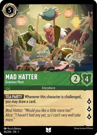 Mad Hatter - Gracious Host ( Non - foil ) - Con T de Tlacuache - Ravensburger