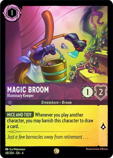 Magic Broom - Illuminary Keeper ( Cold Foil ) | Ravesburger - Con T de Tlacuache - Ravensburger