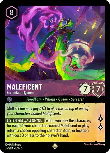 Maleficent - Formidable Queen (Cold Foil ) - Con T de Tlacuache - Ravensburger