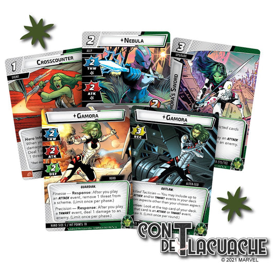Marvel Champions TCG Gamora (Hero Pack) | Asmodee - Con T de Tlacuache - Asmodee