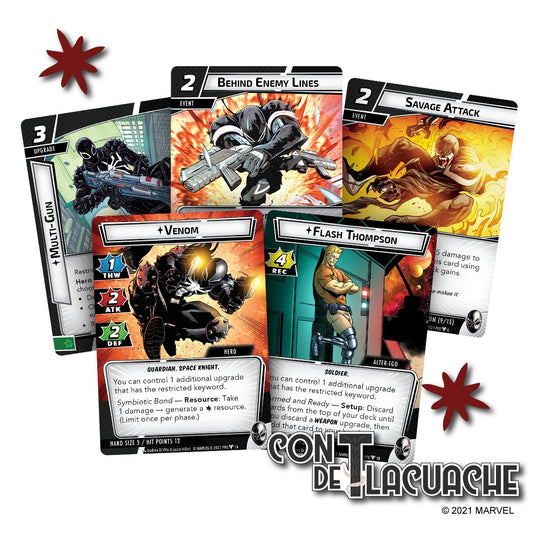 Marvel Champions TCG Venom (Hero Pack) | Asmodee - Con T de Tlacuache - Asmodee