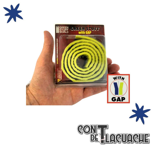 Masilla Verde con Hueco / Green Stuff Kneadatite with GAP 36.5 (93cm) | Green Stuff World - Con T de Tlacuache - Green Stuff World