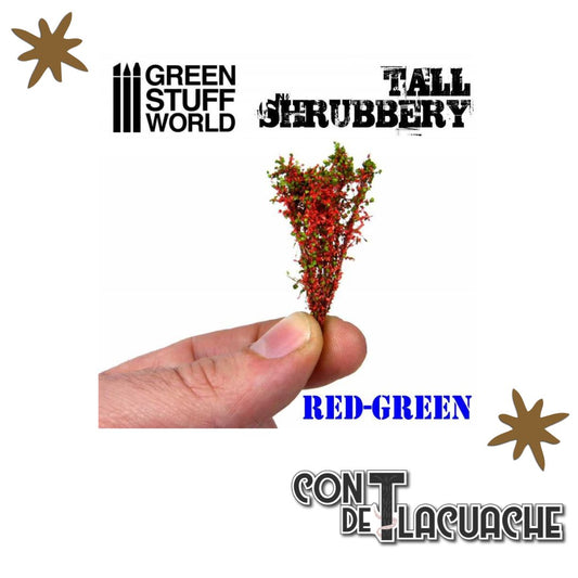 Matorral Alto / Tall Shrubbery - Red/Green | Green Stuff World - Con T de Tlacuache - Green Stuff World