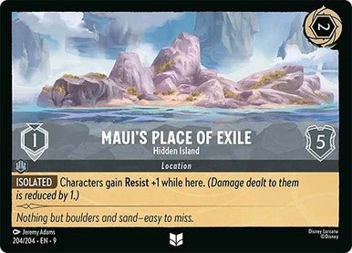 Maui's Place of Exile - Hidden Island (Non - foil) - Con T de Tlacuache - Ravensburger