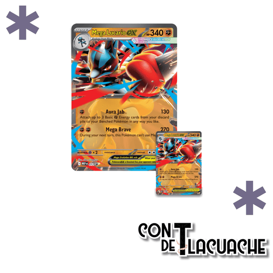 Mega Lucario ex Figure Collection | Pokemon - Con T de Tlacuache - Con T de Tlacuache