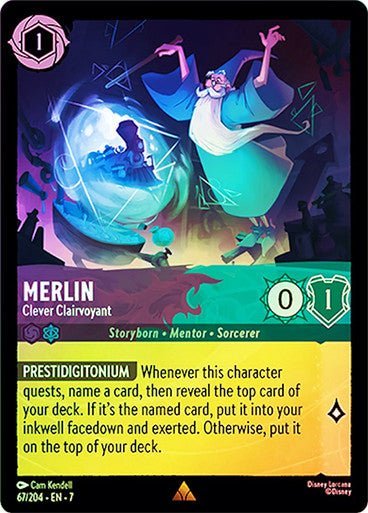 Merlin - Clever Clairvoyant (Cold Foil) - Con T de Tlacuache - Ravensburger
