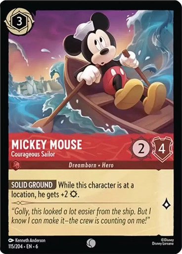 Mickey Mouse - Courageous Sailor ( Non - foil ) - Con T de Tlacuache - Ravensburger