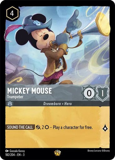 Mickey Mouse - Trumpeter (Non - foil) - Con T de Tlacuache - Ravensburger