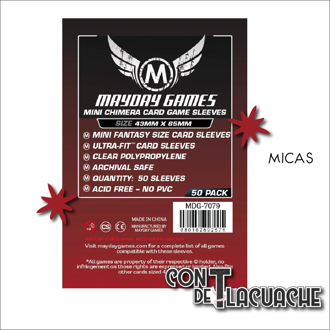 Mini Chimera Card Sleeves 43x65mm, Clear Glossy, Protect Your Game Cards Mini Chimera Card Sleeves 43x65mm, Clear Glossy, Protect Your Game Cards
