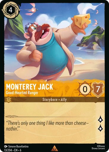 Monterey Jack - Good - Hearted Ranger ( Non - foil ) - Con T de Tlacuache - Ravensburger