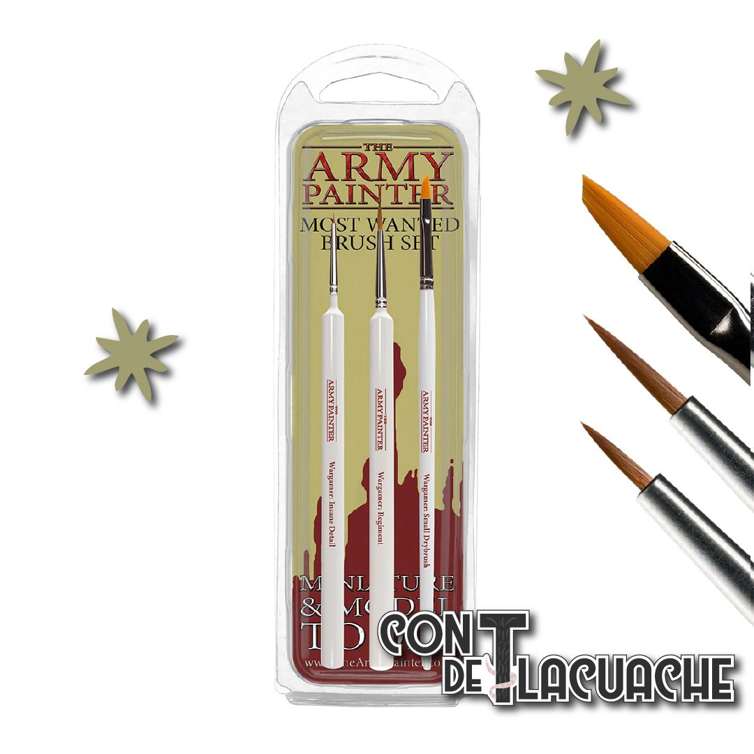 Most Wanted Brush Set | The Army Painter - Con T de Tlacuache - The Army Painter