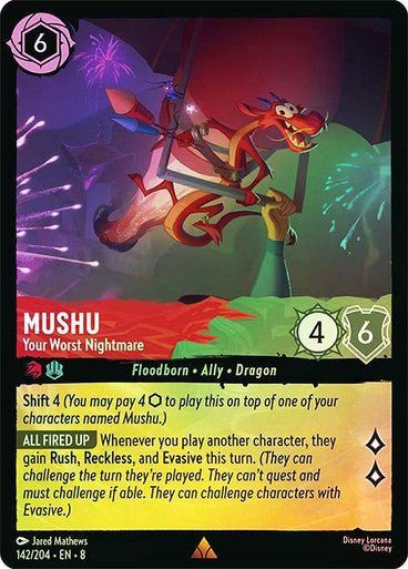 Mushu - Your Worst Nightmare (Cold Foil) - Con T de Tlacuache - Ravensburger