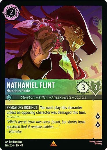 Nathaniel Flint - Notorious Pirate (Cold Foil) - Con T de Tlacuache - Ravensburger