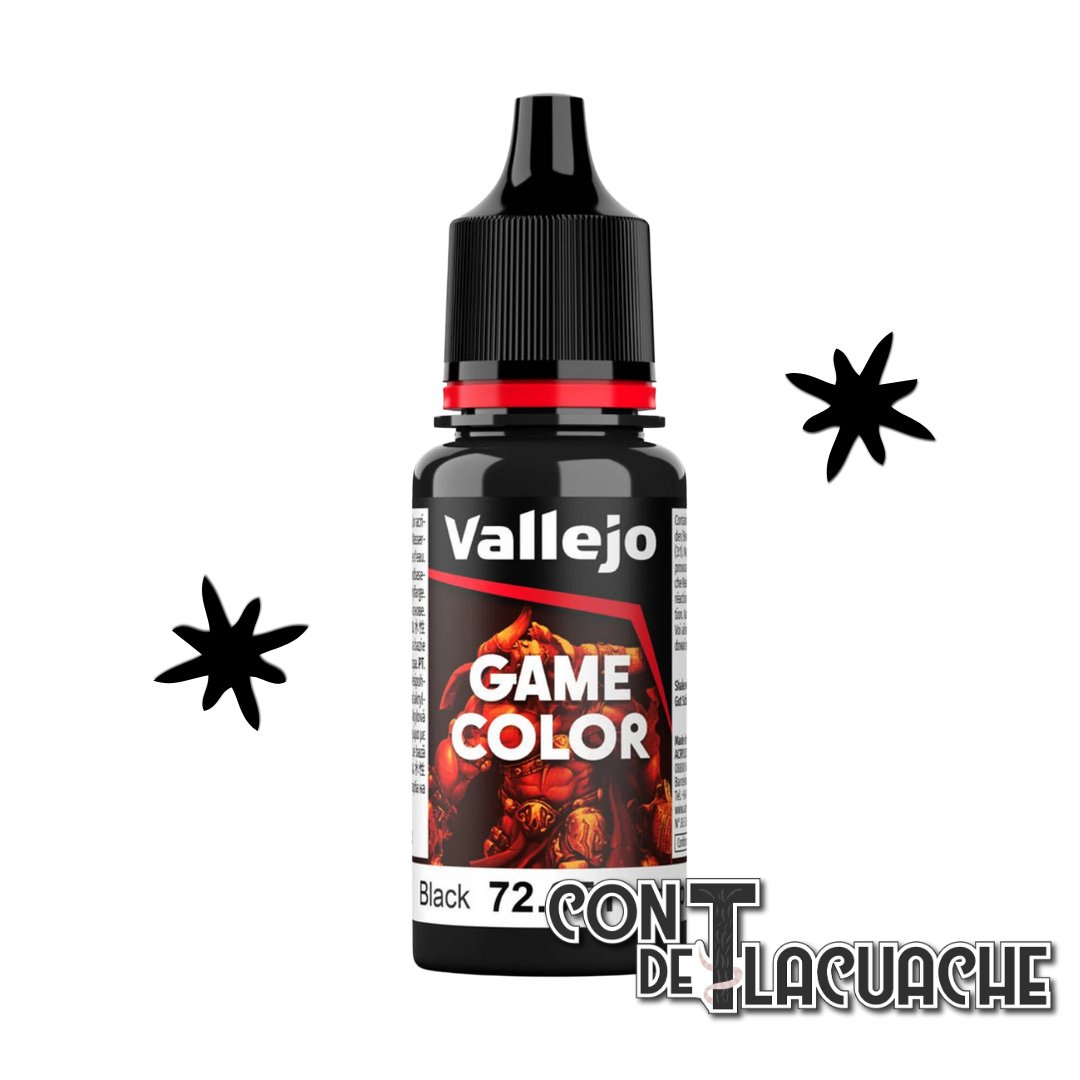 NEW Game Color Black 18ml (72051) | Vallejo - Con T de Tlacuache - Vallejo