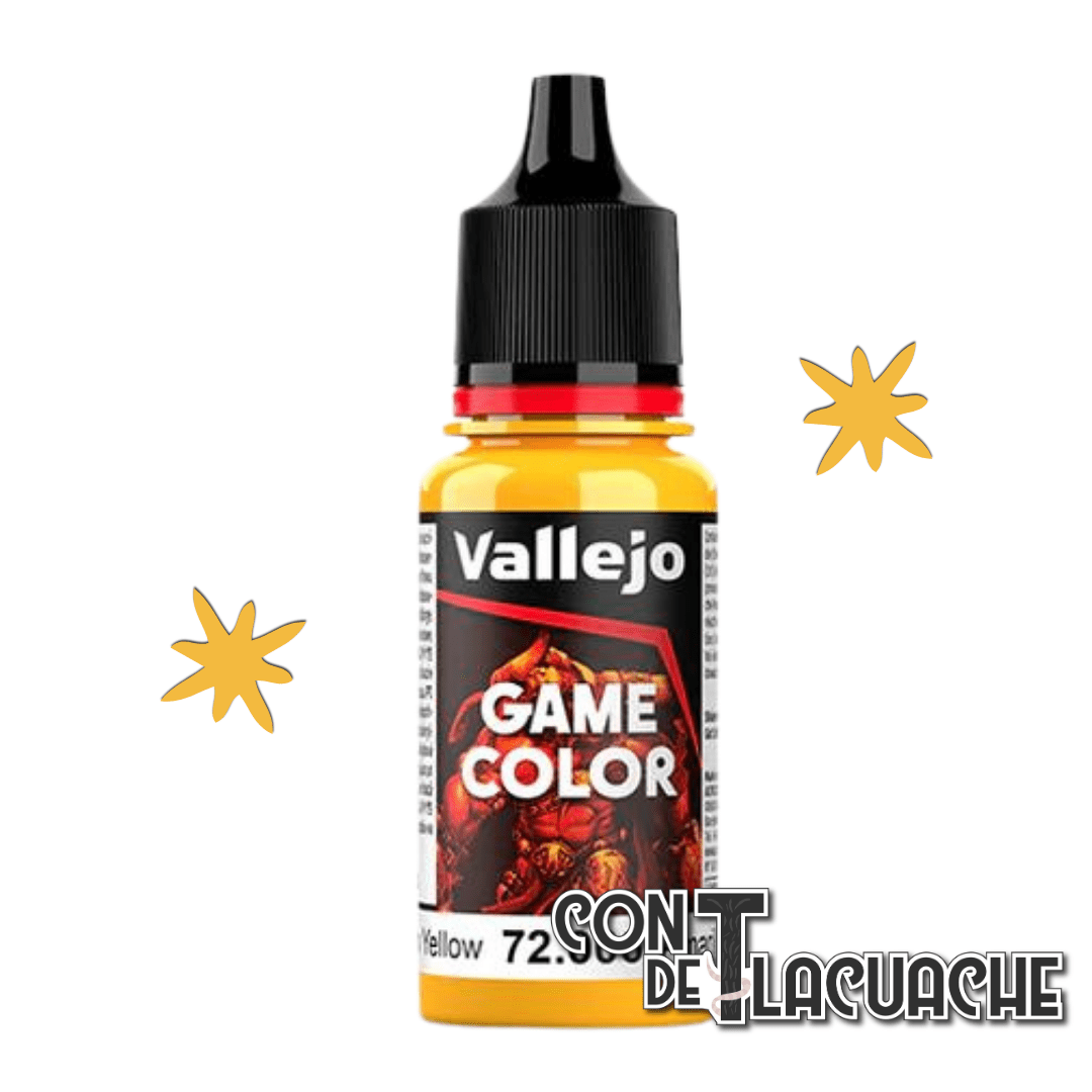 NEW Game Color Sun Yellow 18ml (72006) | Vallejo - Con T de Tlacuache - Vallejo