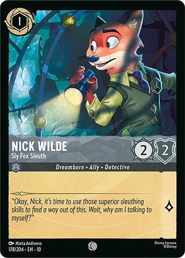 Nick Wilde (Non - foil) - Con T de Tlacuache - Ravensburger