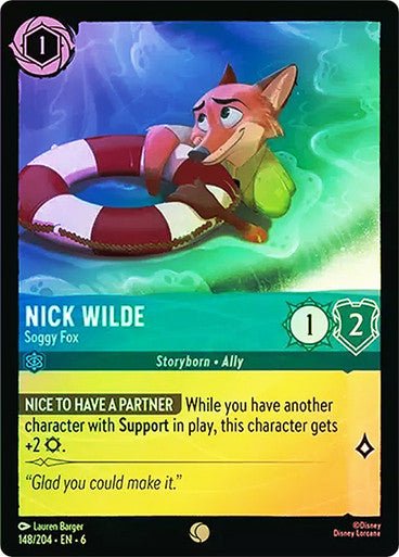 Nick Wilde - Soggy Fox ( Cold Foil ) - Con T de Tlacuache - Ravensburger