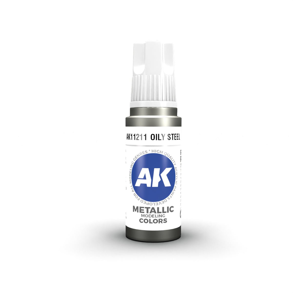 Oily Steel Metallic 17Ml | Ak Interactive - Con T de Tlacuache - AK Interactive