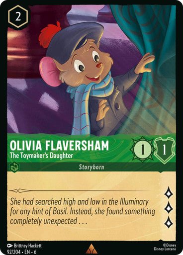 Olivia Flaversham - The Toymaker's Daughter ( Non - foil ) - Con T de Tlacuache - Ravensburger