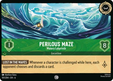 Perilous Maze - Watery Labyrinth ( Non - foil ) - Con T de Tlacuache - Ravensburger