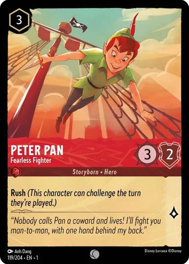 Peter Pan - Fearless Fighter ( Non - foil ) - Con T de Tlacuache - Ravensburger