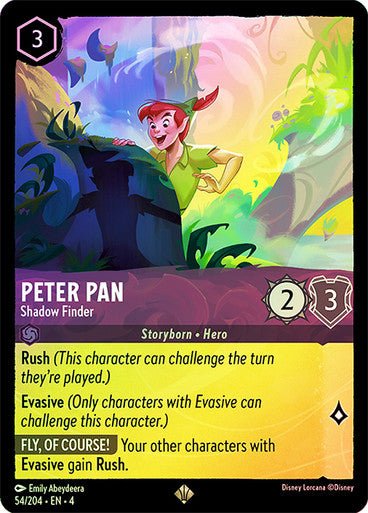 Peter Pan - Shadow Finder ( Cold Foil ) | Ravesburger - Con T de Tlacuache - Ravensburger