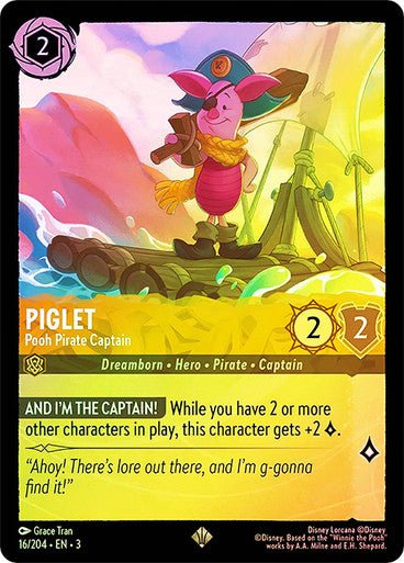 Piglet - Pooh Pirate Captain (Cold Foil) - Con T de Tlacuache - Ravensburger