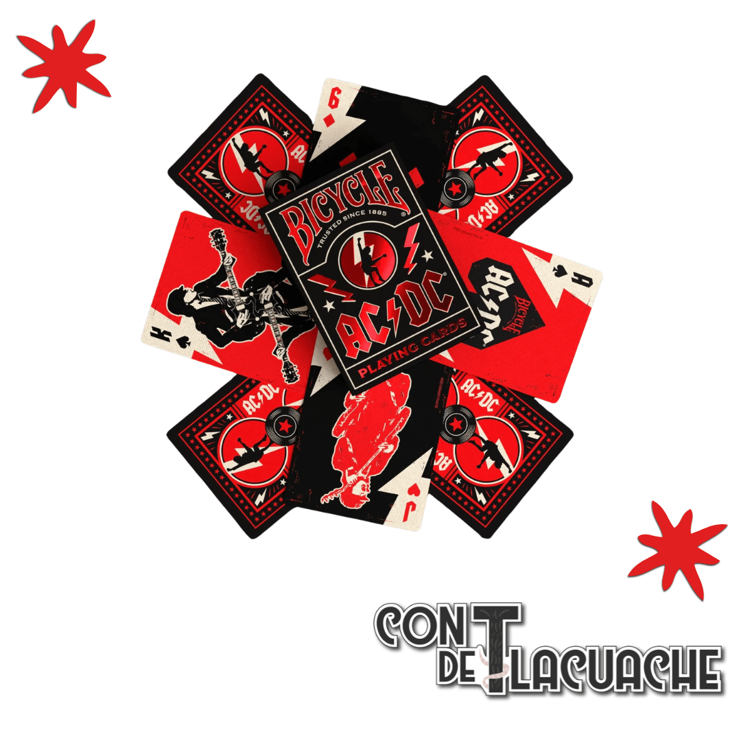 Playing Cards AC/DC | Bicycle - Con T de Tlacuache - Bicycle