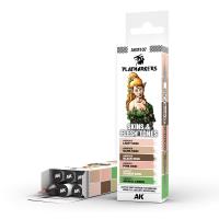 Playmarkers Set - Skin & Flesh Tones (6 Pza) | AK Interactive - Con T de Tlacuache - AK Interactive