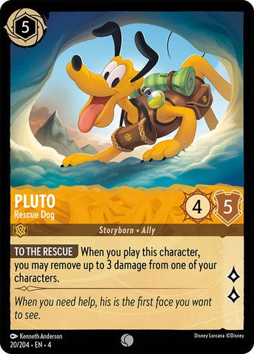 Pluto - Rescue Dog ( Non - foil ) | Ravesburger - Con T de Tlacuache - Ravensburger