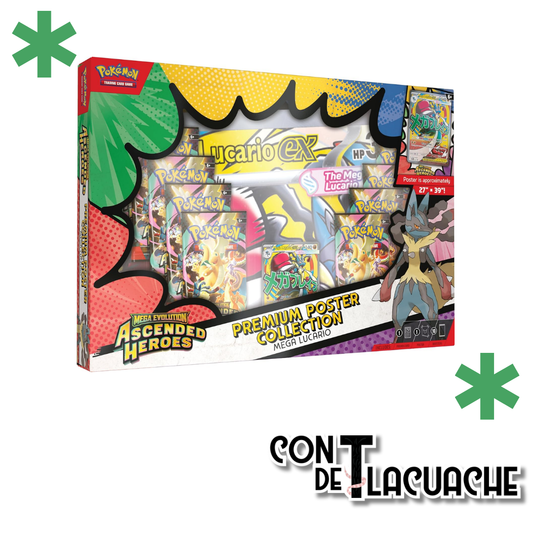 Pokémon TCG: Ascended Heroes Premium Poster Collection | Español - Con T de Tlacuache - Pokémon