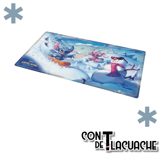 PREVENTA Disney Lorcana: Hyperia City Playmat - Stitch & Angel - Con T de Tlacuache - Ravensburger