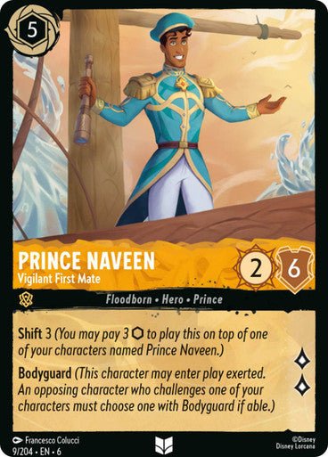 Prince Naveen - Vigilant First Mate ( Non - foil ) - Con T de Tlacuache - Ravensburger