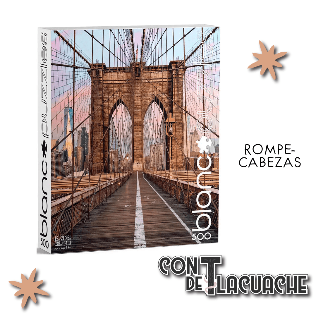 Puente De Brooklyn, Ny (500pzs) Blanc Collection | Buffalo Games - Con T de Tlacuache - Buffalo Games