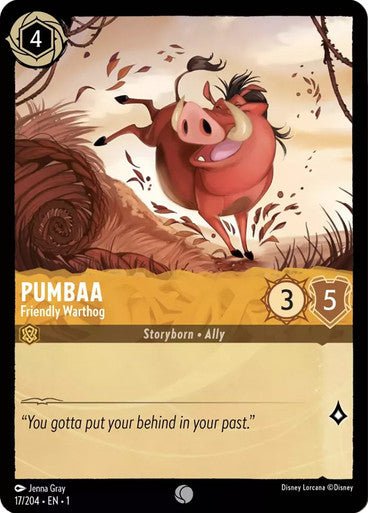 Pumbaa - Friendly Warthog ( Non - foil ) - Con T de Tlacuache - Ravensburger