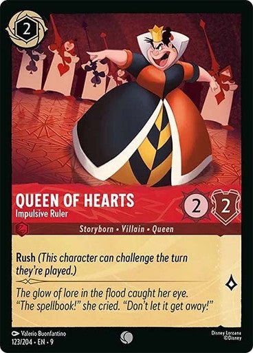 Queen of Hearts - Impulsive Ruler (Non - foil) - Con T de Tlacuache - Ravensburger